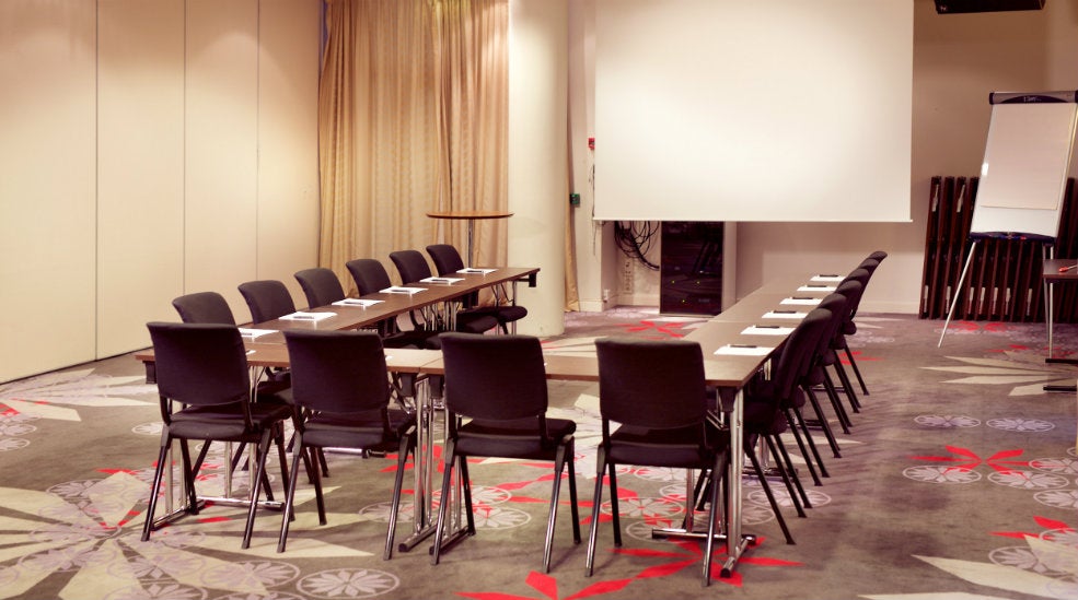 Meeting room table at Aurora Hotel in Tromso