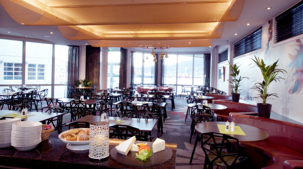 Spacious buffet area at Aurora Hotel in Tromso