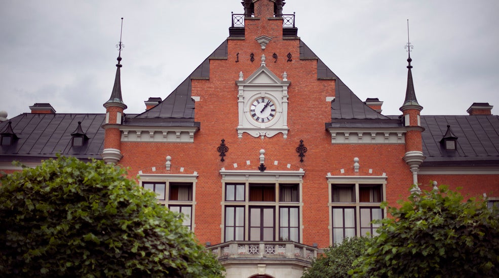 The facade of the Uman Hotel in Umea